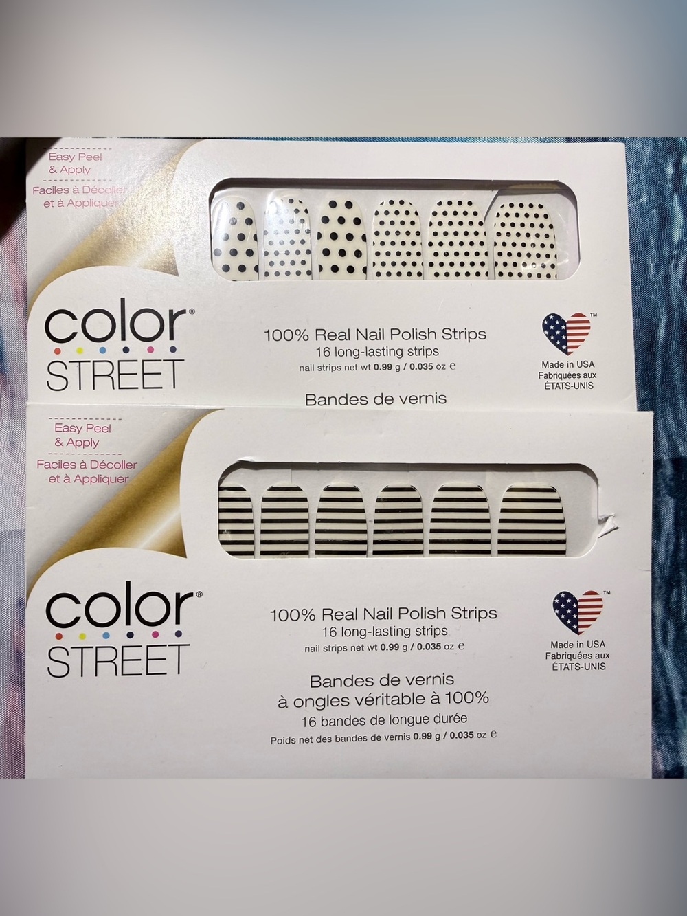 Color Street Nail Polish Strips Polka Dots and Stripes